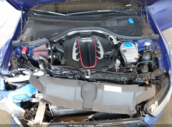 WAUHFAFC4HN043101 2017 AUDI S6 Blue Widok z tyłu