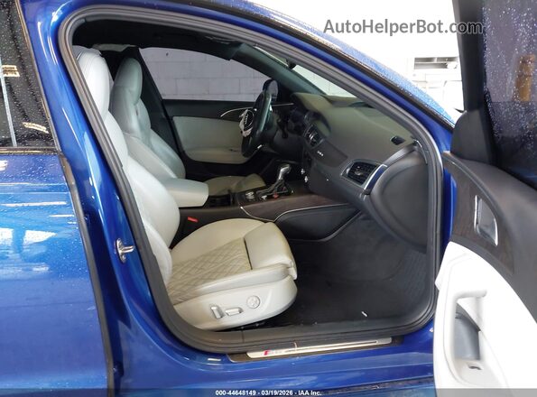 WAUHFAFC4HN043101 2017 AUDI S6 Blue Widok wnętrza z przodu