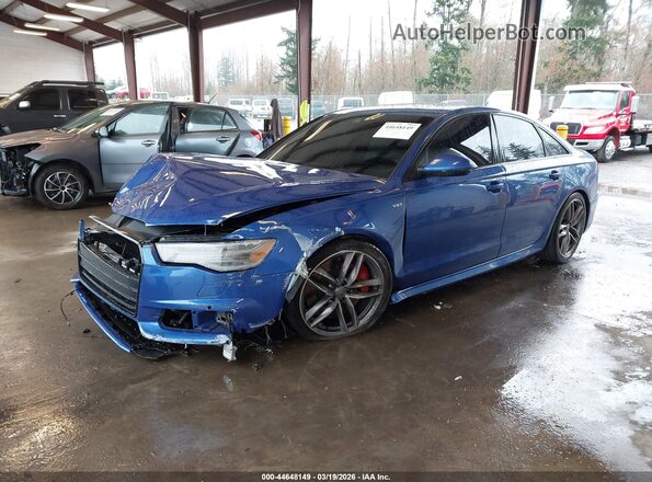 WAUHFAFC4HN043101 2017 AUDI S6 Blue Przód lewy