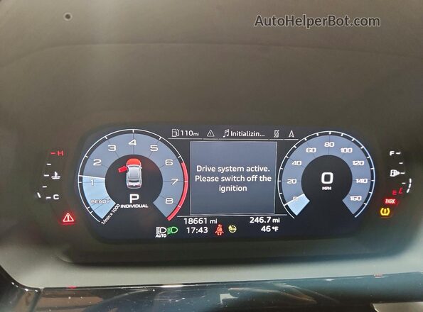 WAUHUDGY3NA099678 2022 AUDI OTHER Silver ხელსაწყოთა პანელის ხედი