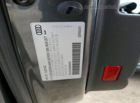 WAUL2AF22KN084640 2019 AUDI OTHER Gray 