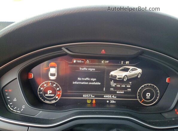 WAUP4AF51KA003222 2019 AUDI S5 Black Instrument cluster view