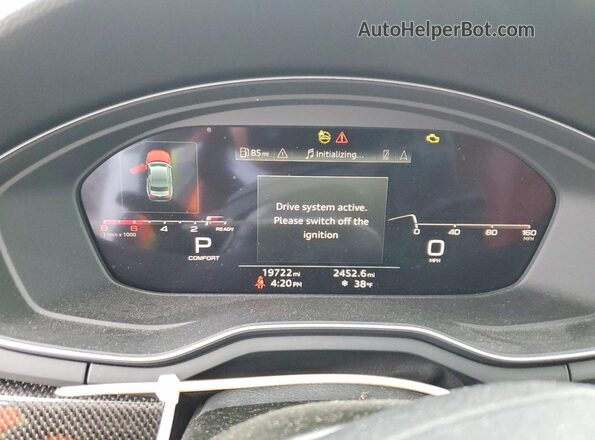 WAUP4AF56RA038736 2024 AUDI S5 White Вид щитка приладів