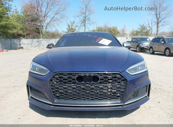 WAUP4AF58JA003054 2018 AUDI S5 Blue Սալոնի հետևի տեսք
