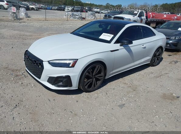 WAUP4AF59NA035436 2022 AUDI S5 White Передня ліва чверть