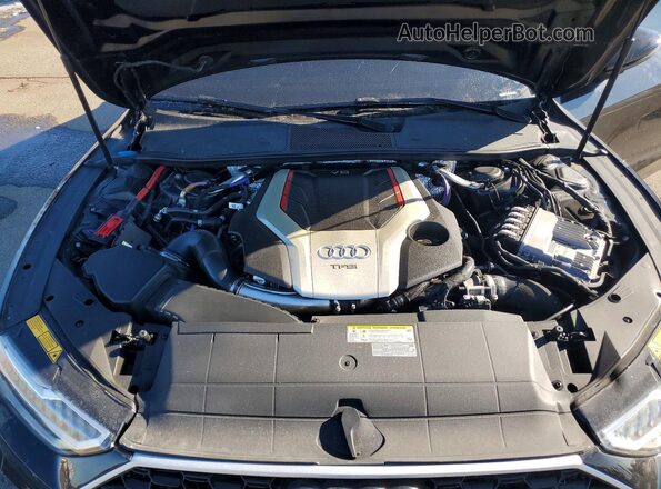 WAUSFAF22LN016324 2020 AUDI S7 Black უკანა სალონის ხედი