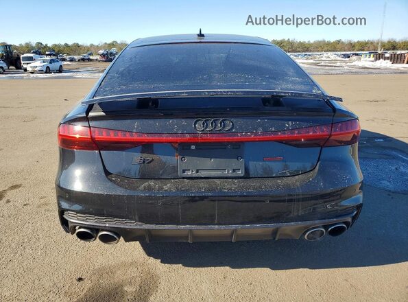 WAUSFAF22LN016324 2020 AUDI S7 Black უკანა ხედი