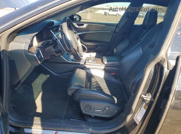 WAUSFAF22LN016324 2020 AUDI S7 Black წინა სალონის ხედი