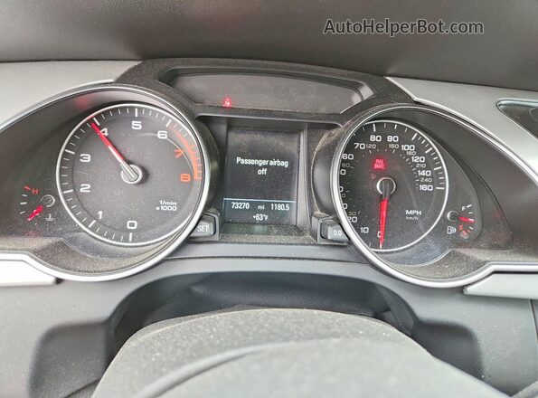 WAUSGAFR4GA049879 2016 AUDI OTHER Blue Vista del cuadro de instrumentos