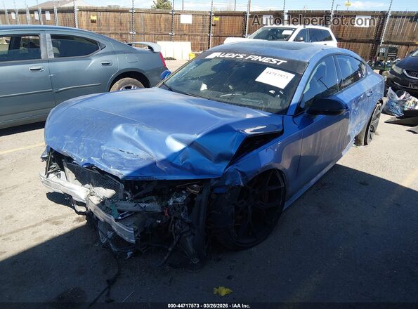 WAUW2AFC5GN040337 2016 AUDI S7 Blue წინა მარცხენა ხედი სამი მეოთხედიდან
