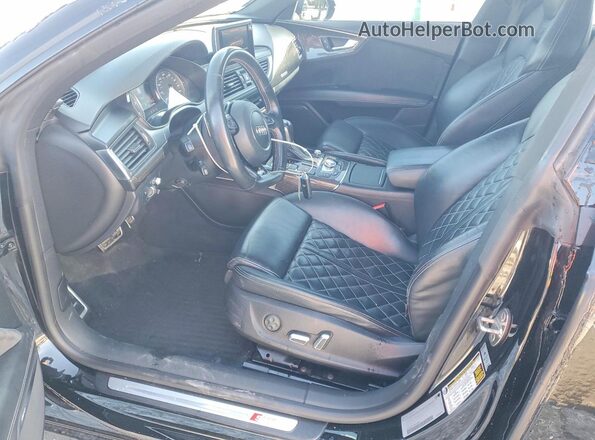 WAUW2AFC5GN066484 2016 AUDI S7 Black წინა სალონის ხედი