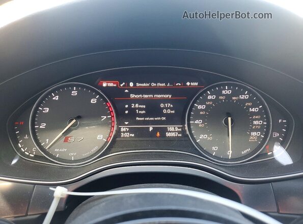 WAUW2BFC8GN045134 2016 AUDI S7 Black Widok zestawu wskaźników