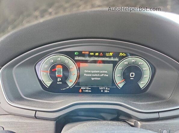WAUWAGF5XMN000757 2021 AUDI OTHER White Widok zestawu wskaźników