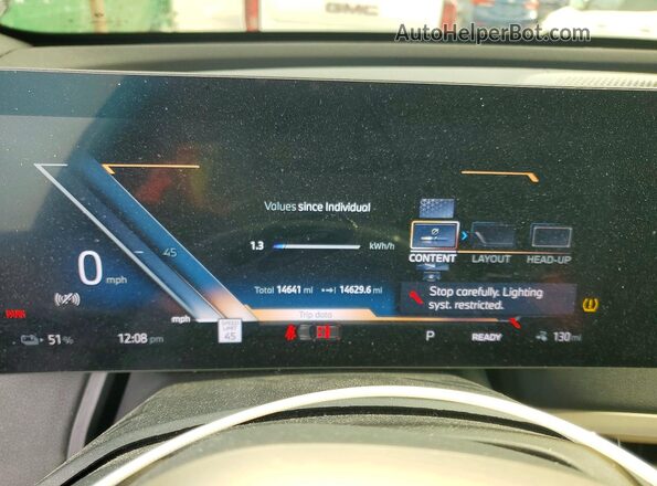 WB523CF01SCT18778 2025 BMW IX White Instrument cluster view