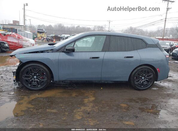 WB563CF01TCW08876 2026 BMW IX Gray სალონის 360-გრადუსიანი ხედი