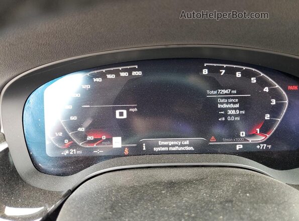 WBA13AG01PCM01764 2023 BMW 5 SERIES Черный Вид щитка приборов