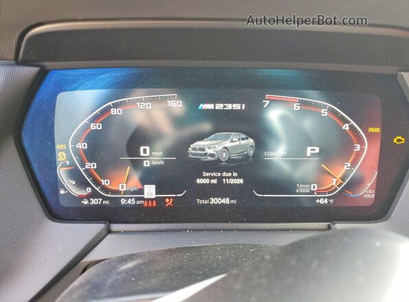 WBA13AL05R7N66864 2024 BMW M2 Gray ხელსაწყოთა პანელის ხედი