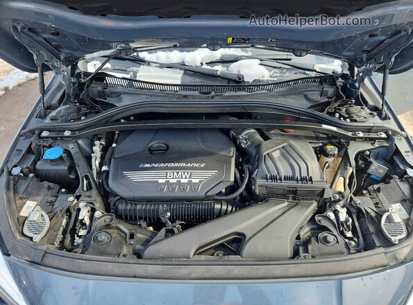 WBA13AL09M7H06572 2021 BMW M2 Gray Widok wnętrza z tyłu