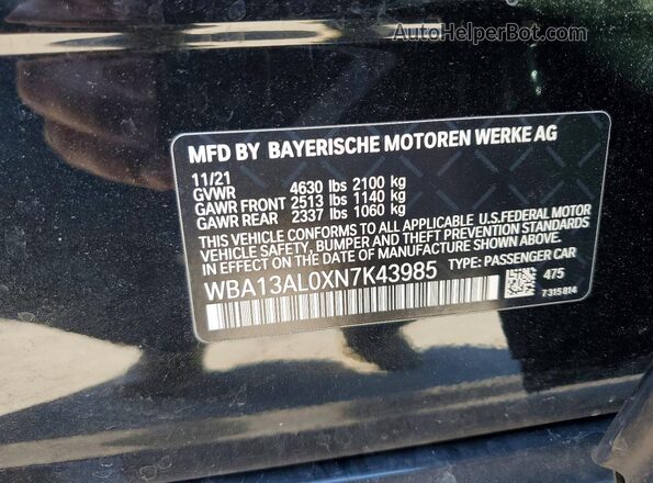 WBA13AL0XN7K43985 2022 BMW M2 Black Widok komory silnika