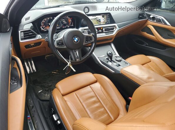 WBA13AR08MCF99142 2021 BMW M4 White Dashboard view