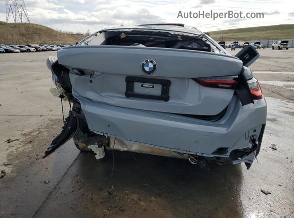 WBA13AW07NFM14466 2022 BMW M4 Gray Հետևի տեսք