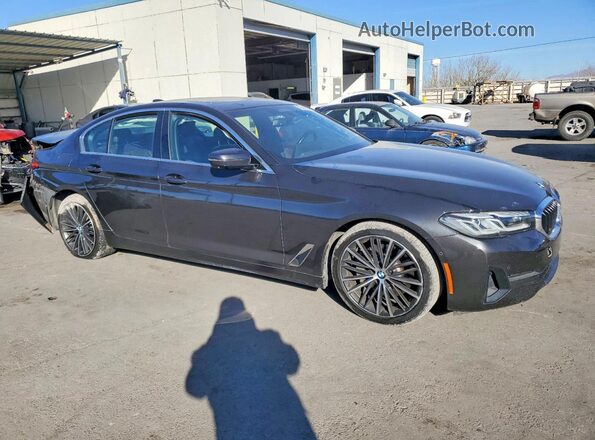 WBA13BJ03MCF31090 2021 BMW 5 SERIES Серый Передняя правая четверть