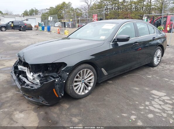 WBA13BJ05PCN00750 2023 BMW 5 SERIES Black Առջևի ձախ երեք քառորդ տեսարան