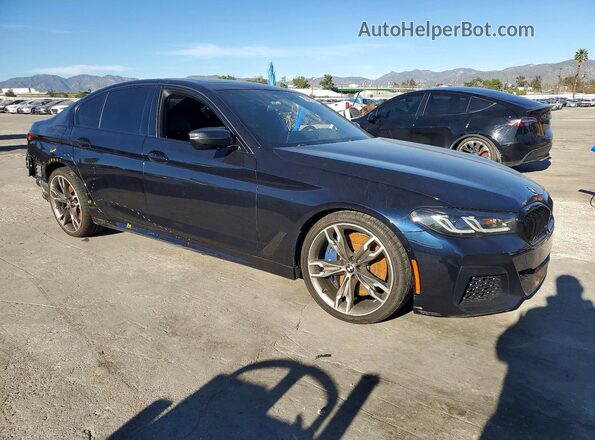 WBA13BK00MCF75241 2021 BMW M5 Blue Delantero derecho