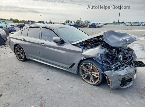 WBA13BK01MCF22757 2021 BMW M5 Gray Առջևի աջ