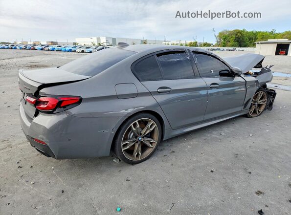WBA13BK01MCF22757 2021 BMW M5 Gray Հետևի աջ