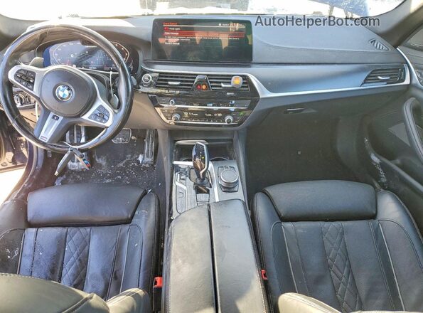 WBA13BK07NCK97744 2022 BMW M5 Blue Вид панелі приладів
