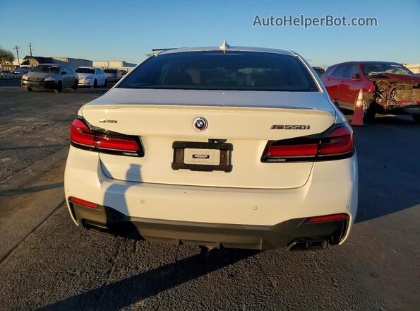 WBA13BK09PCM16705 2023 BMW M5 White Вид ззаду