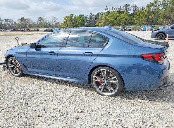 WBA13BK09PCM32189 2023 BMW M5 Blue Rear left