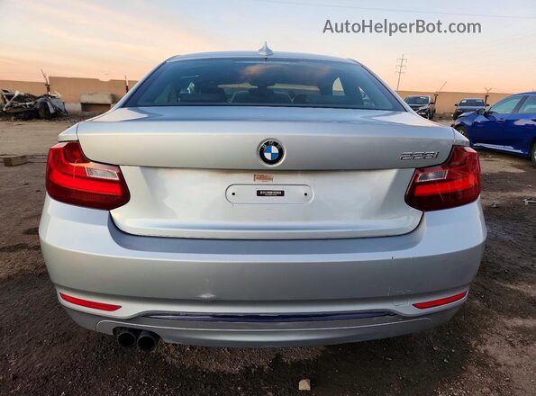 WBA1F9C50GV545768 2016 BMW 2 SERIES Silver Հետևի տեսք