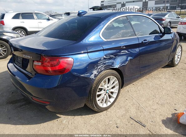 WBA1F9C50GV546175 2016 BMW 2 SERIES Blue Tył prawy