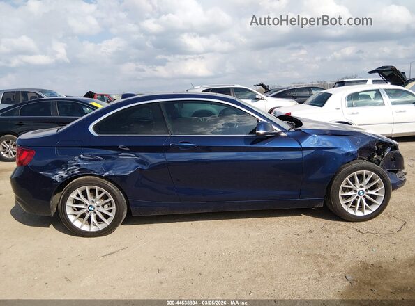 WBA1F9C50GV546175 2016 BMW 2 SERIES Blue Widok wnętrza z tyłu