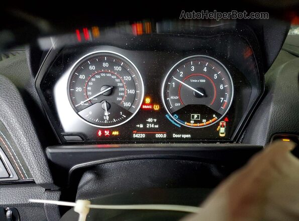 WBA1F9C53GV742708 2016 BMW 2 SERIES White ხელსაწყოთა პანელის ხედი