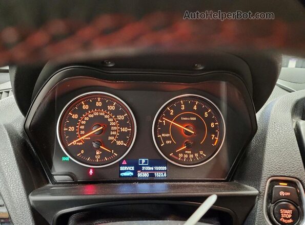 WBA1G9C50GV598970 2016 BMW 2 SERIES White ხელსაწყოთა პანელის ხედი