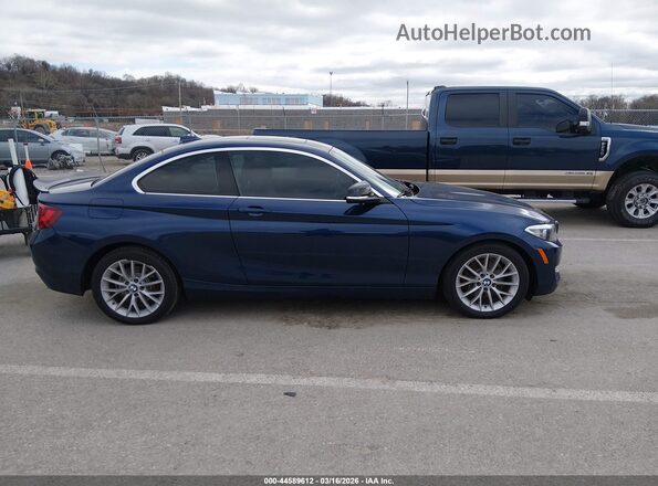 WBA1G9C54GV599345 2016 BMW 2 SERIES Blue უკანა სალონის ხედი