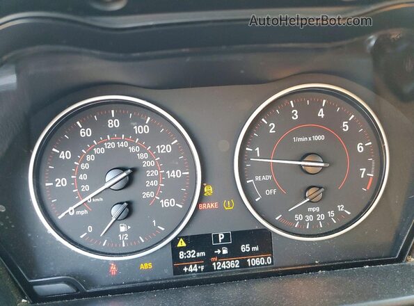 WBA1G9C57GV598609 2016 BMW 2 SERIES White Vista del cuadro de instrumentos