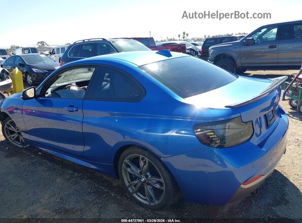 WBA1J7C56GV360286 2016 BMW M2 Blue Սալոնի հետևի տեսք