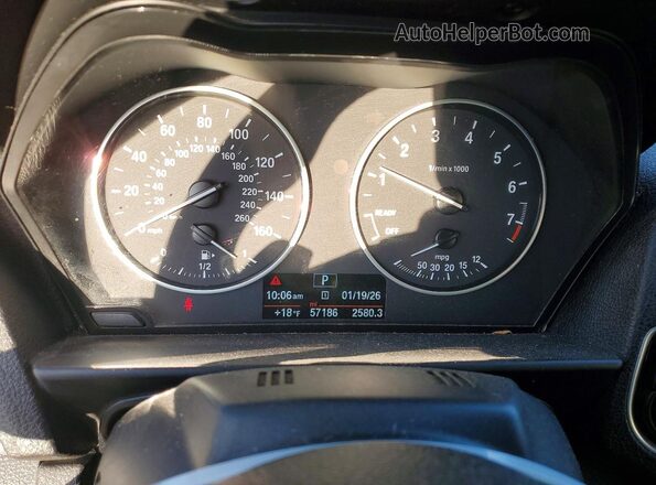 WBA1K9C54GV322693 2016 BMW 2 SERIES Silver Սարքավորումների վահանակի տեսք