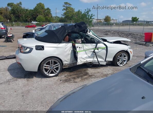 WBA1K9C56GV322758 2016 BMW 2 SERIES White Вид щитка приладів