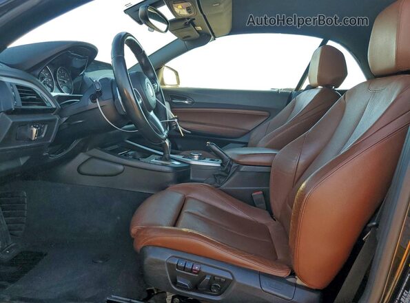 WBA1K9C59GV322950 2016 BMW 2 SERIES Black Front interior view