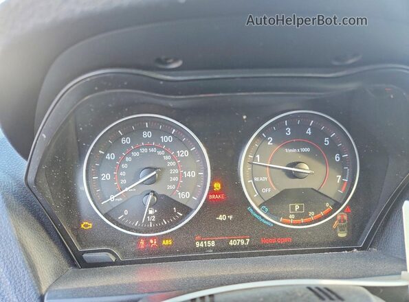 WBA1L9C54GV767271 2016 BMW 2 SERIES Silver Սարքավորումների վահանակի տեսք