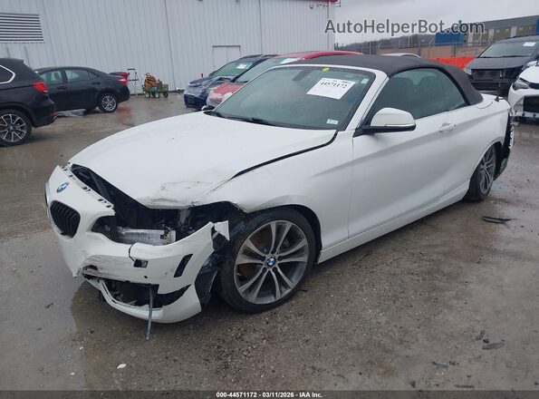 WBA1L9C55GV325115 2016 BMW 2 SERIES White წინა მარცხენა ხედი სამი მეოთხედიდან