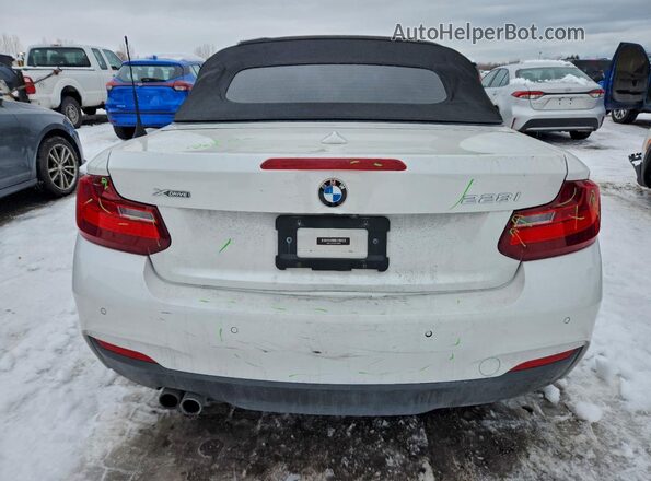 WBA1L9C56GV768020 2016 BMW 2 SERIES White Вид ззаду