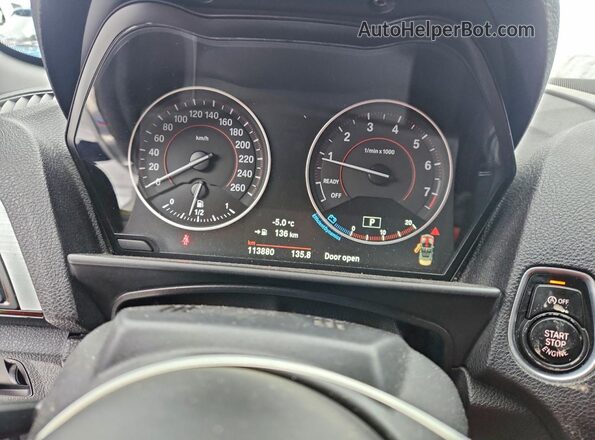 WBA1L9C56GV768020 2016 BMW 2 SERIES White Вид щитка приладів