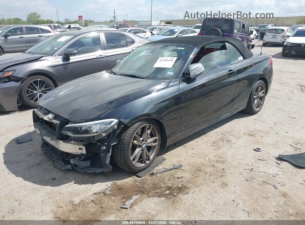 WBA1M1C57GV394726 2016 BMW M2 Black წინა მარცხენა ხედი სამი მეოთხედიდან