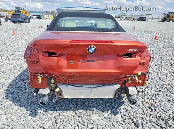 WBA23AT03MCH13691 2021 BMW 4 SERIES Orange უკანა ხედი